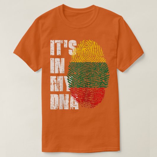 ITS IN MIJN DNA Litouwen Vlag Litouws Raglan Bas T-shirt (Design voorkant)