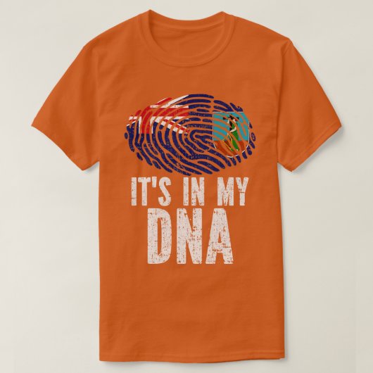 ITS IN MIJN DNA Montserrat Vlag T-shirt (Design voorkant)