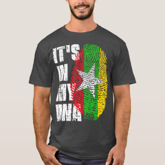 ITS IN MIJN DNA Myanmar vlag Boy Girl Gift T-shirt