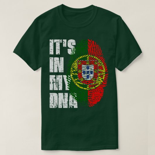 ITS IN MIJN DNA Portugal Vlag Jongen Meisje Gift T-shirt (Design voorkant)