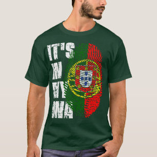 ITS IN MIJN DNA Portugal Vlag Jongen Meisje Gift T-shirt