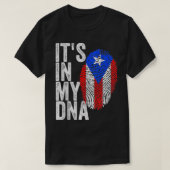 ITS IN MIJN DNA Puerto Rico Vlag Rican Pride Manne T-shirt (Design voorkant)
