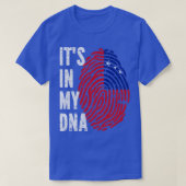 ITS IN MIJN DNA Samoa Vlag Mannen Vrouwen Kinder T-shirt (Design voorkant)