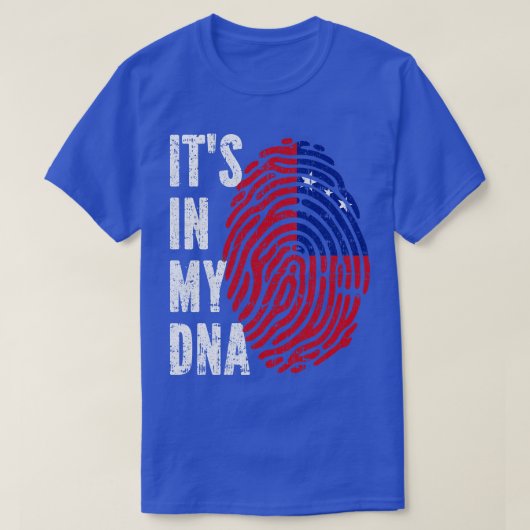 ITS IN MIJN DNA Samoa Vlag Mannen Vrouwen Kinder T-shirt (Design voorkant)