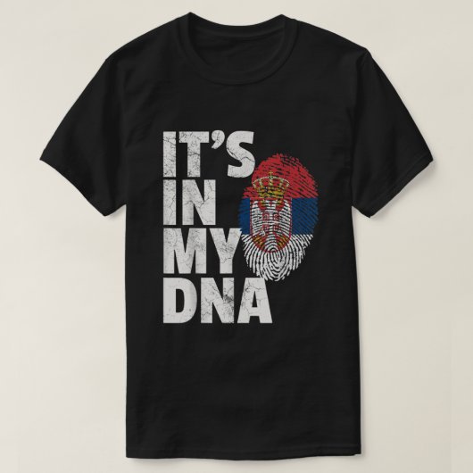 ITS IN MIJN DNA-Servische vlag T-shirt (Design voorkant)