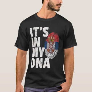 ITS IN MIJN DNA-Servische vlag T-shirt