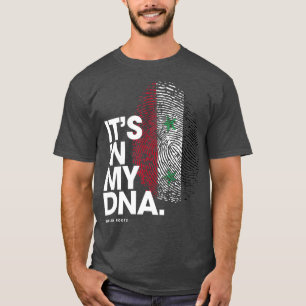ITS IN MIJN DNA Syrische vlag Syrische wortels T-shirt
