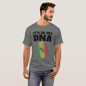 It's In My DNA African Juneteenth Fingerprint T-shirt (Voorkant volledig)