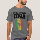 It's In My DNA African Juneteenth Fingerprint T-shirt (Voorkant)