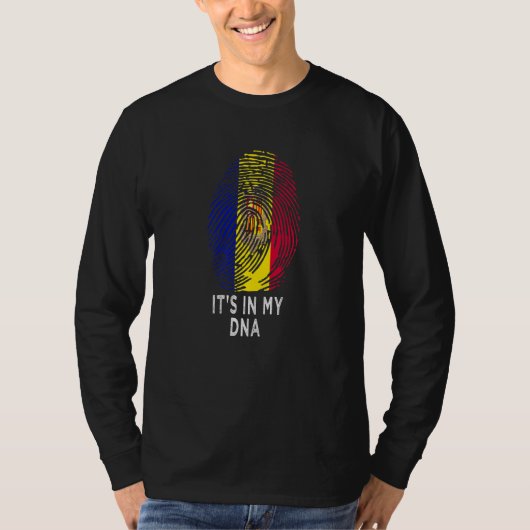 It's In My DNA Andorra Flag  Andorran Proud T-shirt (Voorkant)