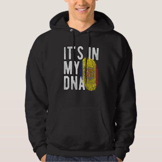 it's in my DNA Andorra flag Fingerprint Hoodie