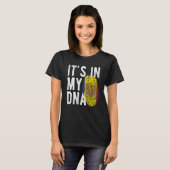 it's in my DNA Andorra flag Fingerprint T-shirt (Voorkant volledig)