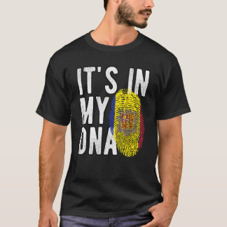 it's in my DNA Andorra flag Fingerprint T-shirt