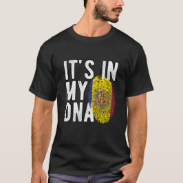 It's in my DNA Andorra Flag Fingerprints T-shirt