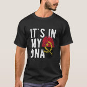 It's in my DNA Angola Flag Fingerprints T-shirt (Voorkant)