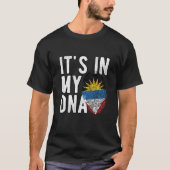 It's in my DNA Antigua Flag Fingerprints T-shirt (Voorkant)