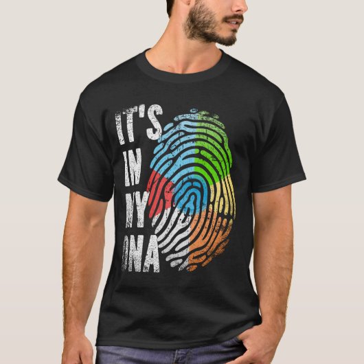 IT'S IN MY DNA Beach Ball Fingerprint T-shirt (Voorkant)