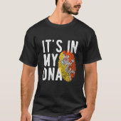 It's in my DNA Bhutan Flag Fingerprints T-shirt (Voorkant)