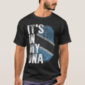 ITS IN MY DNA Botswana Flag Motswana Roots Pride G T-shirt (Voorkant)