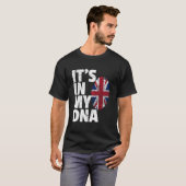 It'S In My Dna British Flag England Uk Britain Uni T-shirt (Voorkant volledig)