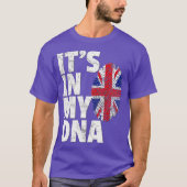 ITS IN MY DNA British Flag England Verenigd Konink T-shirt (Voorkant)