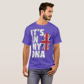 ITS IN MY DNA British Flag England Verenigd Konink T-shirt (Voorkant volledig)