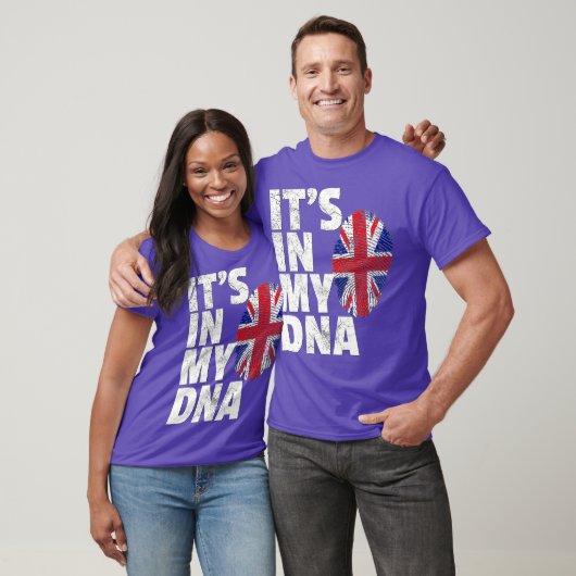 ITS IN MY DNA British Flag England Verenigd Konink T-shirt (Unisex)