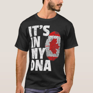ITS IN MY DNA Canada Vlag op Canadian Fathers Day  T-shirt