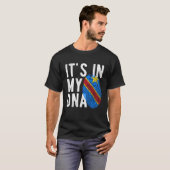 It's in my DNA Congo Flag Fingerprints T-shirt (Voorkant volledig)