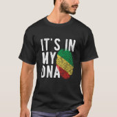 It's in my DNA Congo Republic Flag Fingerprints T-shirt (Voorkant)