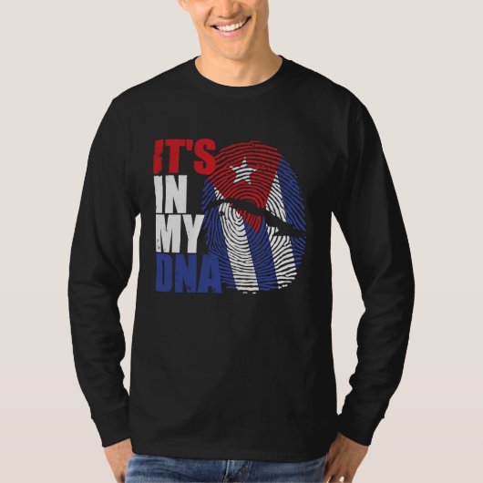 It's in my DNA Cuba Cuban Flag T-shirt (Voorkant)