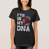 It's In My DNA Cuban Fingerprint Proud Cuba Flag T-shirt (Voorkant)