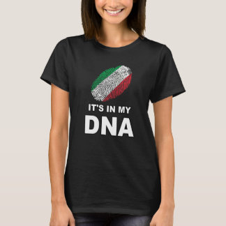 It's In My Dna Fingerprint Italian Country Flag It T-shirt