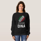It's In My Dna Fingerprint Italian Country Flag It Trui (Voorkant volledig)