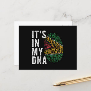 It's In My DNA - Guyana Flag Briefkaart