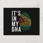 It's In My DNA - Guyana Flag Briefkaart (Voorkant)