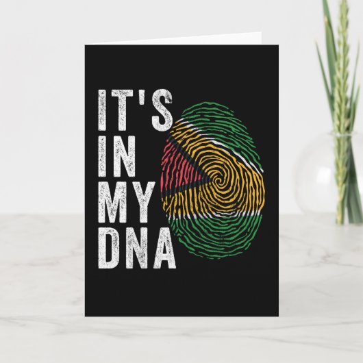 It's In My DNA - Guyana Flag Kaart (Voorkant)