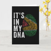 It's In My DNA - Guyana Flag Kaart (Gele Bloem)