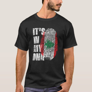 IT's IN MY DNA Lebanon Flag Lebanese T-shirt
