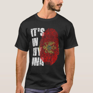 IT's IN MY DNA Montenegro Flag Montenegrin T-shirt