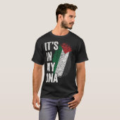 ITS IN MY DNA Palestine Flag Palestinian Roots Pri T-shirt (Voorkant volledig)