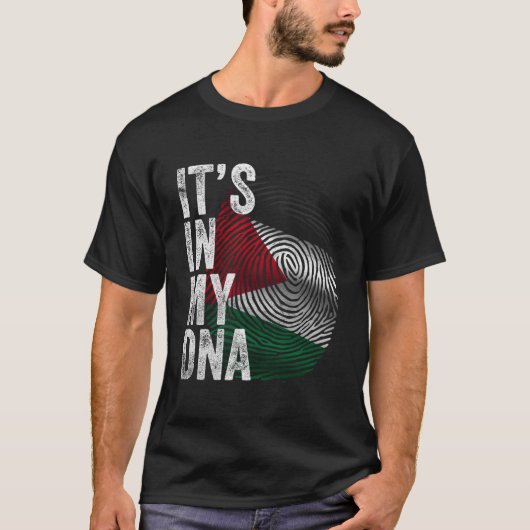 It'S In My Dna Palestine Flag Palestinian T-shirt (Voorkant)
