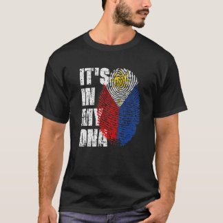 IT's IN MY DNA Philippines Flag Filipino T-shirt