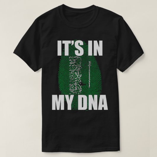 It's In My DNA Saudi Flag T-shirt (Design voorkant)