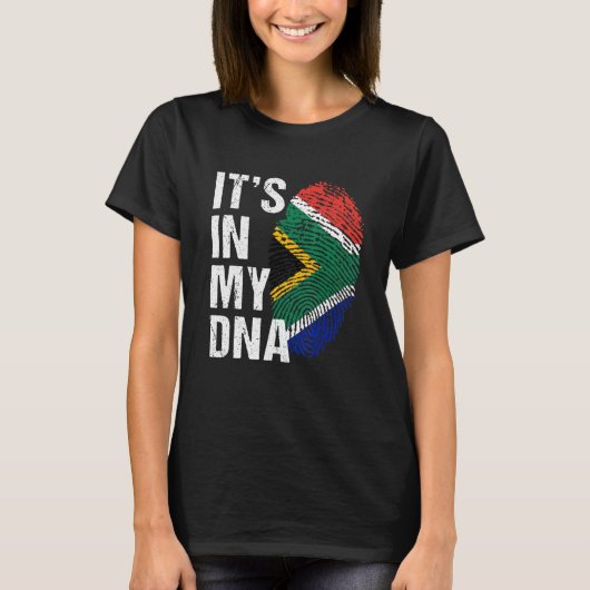 It's in My DNA south african Pride  south africa F T-shirt (Voorkant)