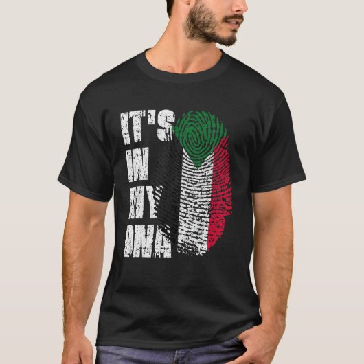 IT's IN MY DNA Sudan Flag South Sudanese T-shirt (Voorkant)