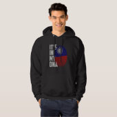 It's In My DNA Taiwan Taiwanese Flag Taiwan Finger Hoodie (Voorkant volledig)