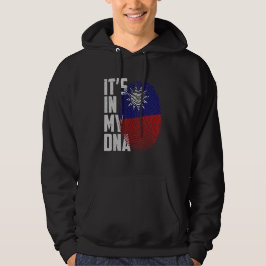 It's In My DNA Taiwan Taiwanese Flag Taiwan Finger Hoodie (Voorkant)