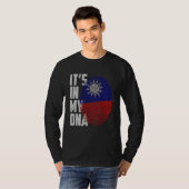 It's In My DNA Taiwan Taiwanese Flag Taiwan Finger T-shirt (Voorkant volledig)