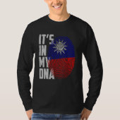 It's In My DNA Taiwan Taiwanese Flag Taiwan Finger T-shirt (Voorkant)